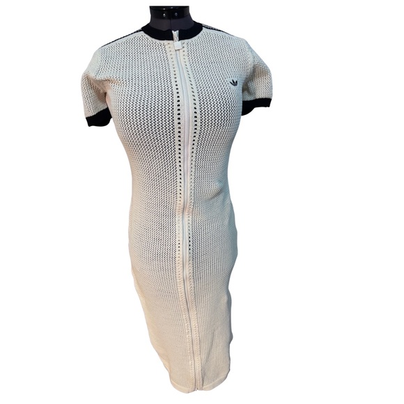 Adidas Cream Maxi Dress - Picture 4 of 5